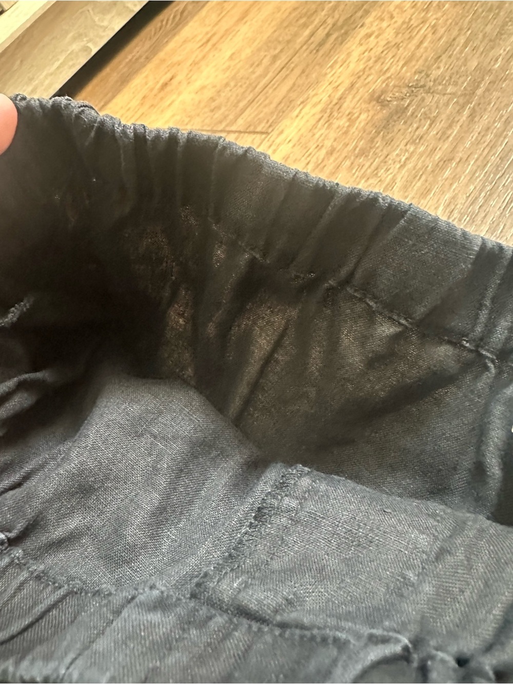 J. Jill Linen Short, Women's, Solid Black, Pockets, Neutral, Classic, Large - Picture 4 of 8